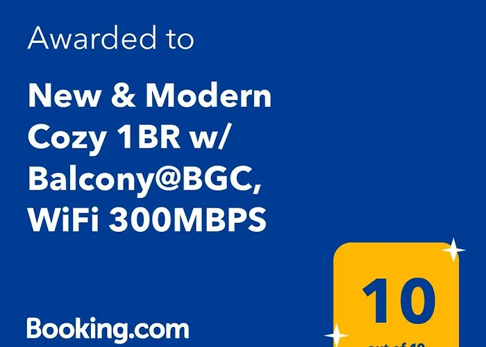 New & Modern Cozy 1br W/ Balcony@bgc, Wifi 300mbps Apartment